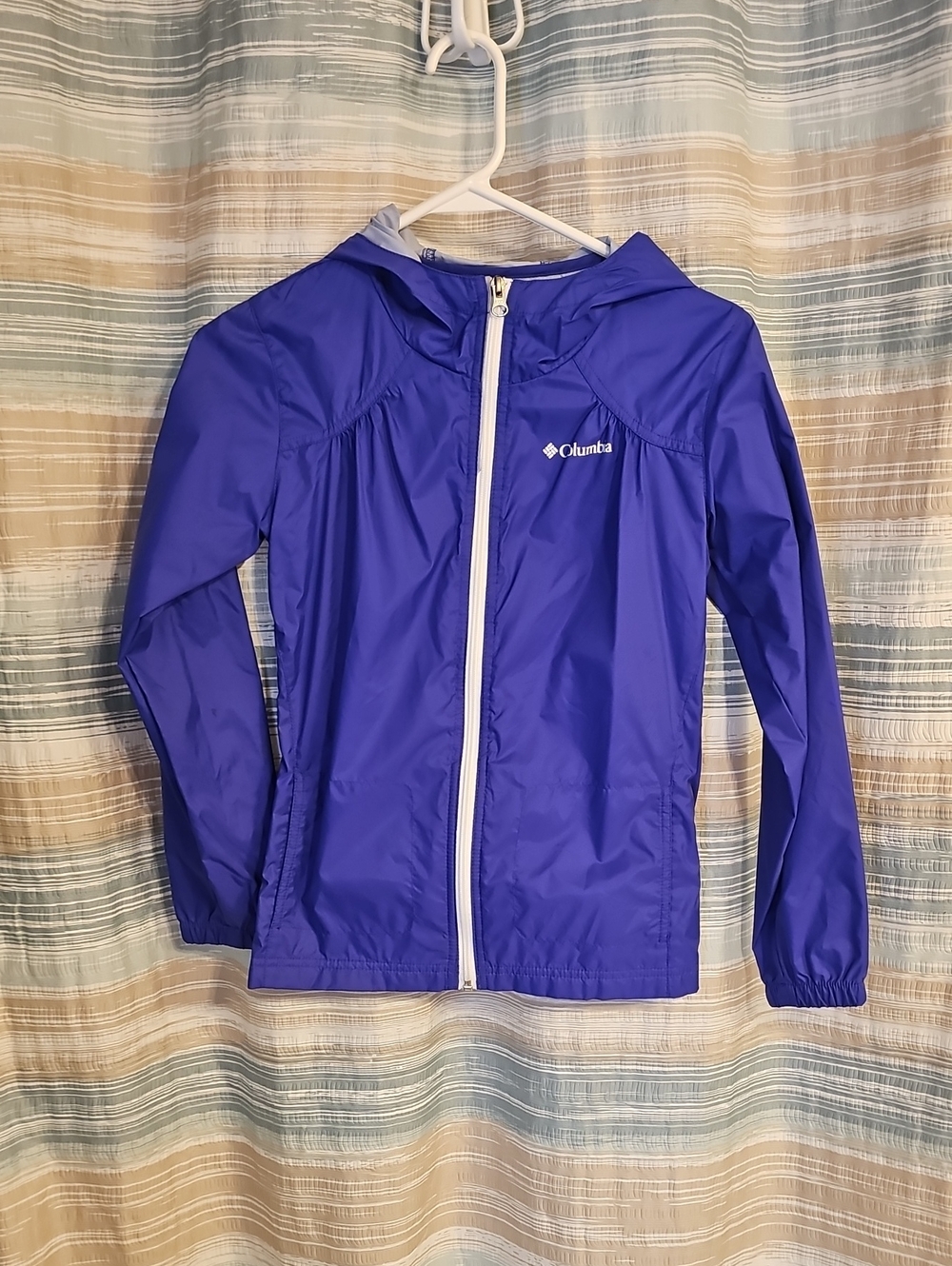 Columbia Purple Kids Hooded Raincoat-